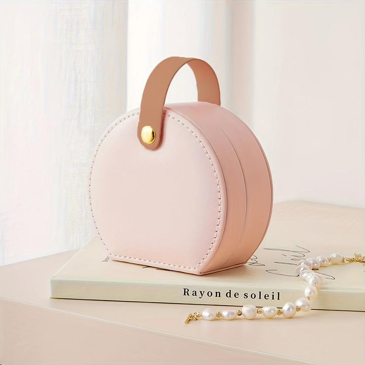 Actual product image Only-Bags.Store Reisefreundlicher, schicker Mini-Schmuck-Organizer aus Kunstleder – tragbare und hübsche