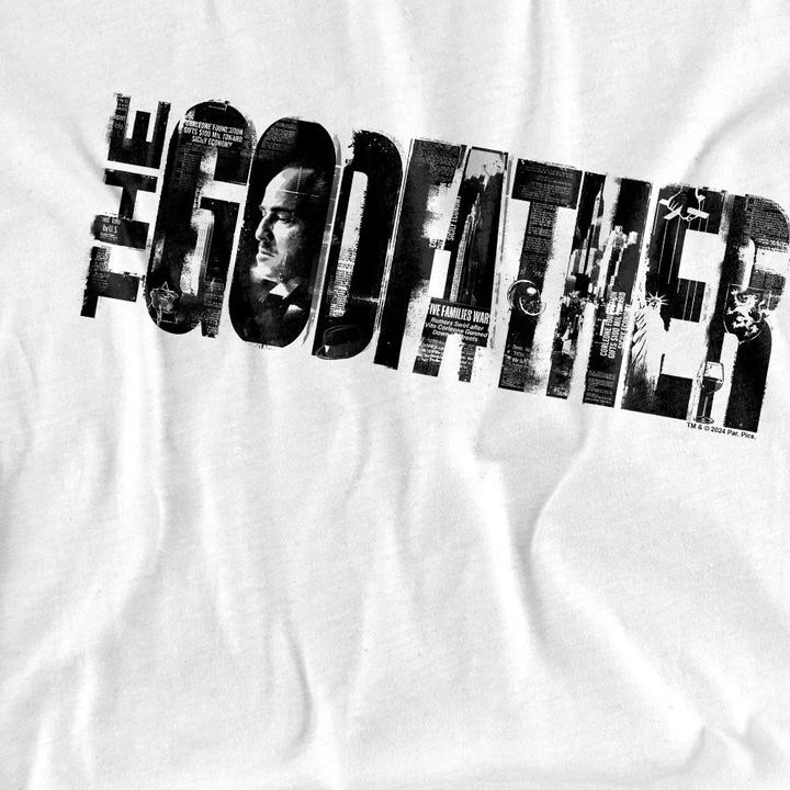 Actual product image The Godfather Mens Newspaper Logo T-Shirt (XXL)