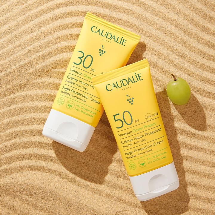 Actual product image Caudalie Vinosun Haute Protecting Sun (Suntan cream, SPF 50, 50 ml, 72 g)