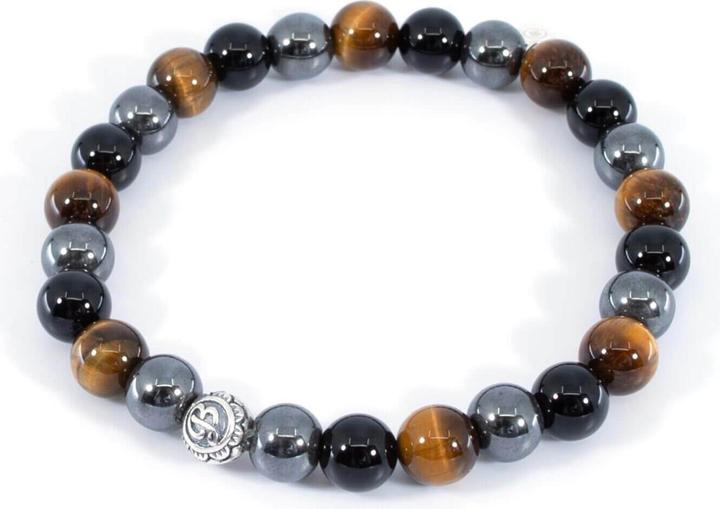 Balibay Preko (20.50 cm, Tigerauge, 925 Sterling Silber, Onyx, Hämatit, Edelstein)