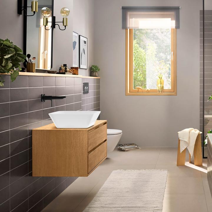 Produktbild hansgrohe HG 2-L EH-WT-MI Rebris E Unterputz, für Wandmontage mattschwarz