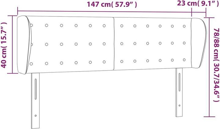 Actual product image VidaXL Zain (147 x 23 x 88 cm)