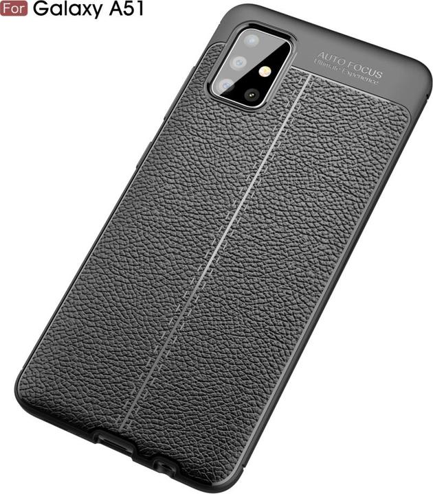 Actual product image Screenguard Samsung Galaxy A51 4G Case Leather Design TPU Cover (Samsung Galaxy A51)