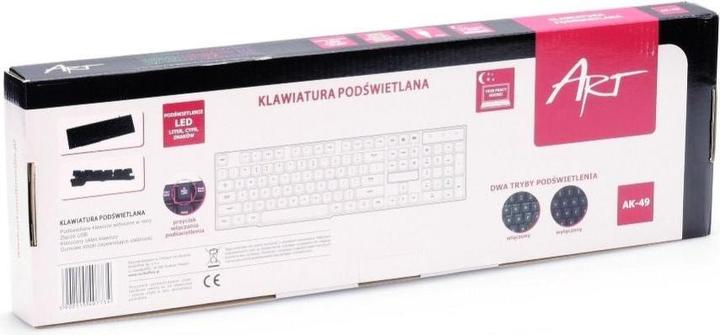 Image du produit Art Clavier rétroéclairé KLART AK-49 AK-49 USB (ING. Int., Filaire)
