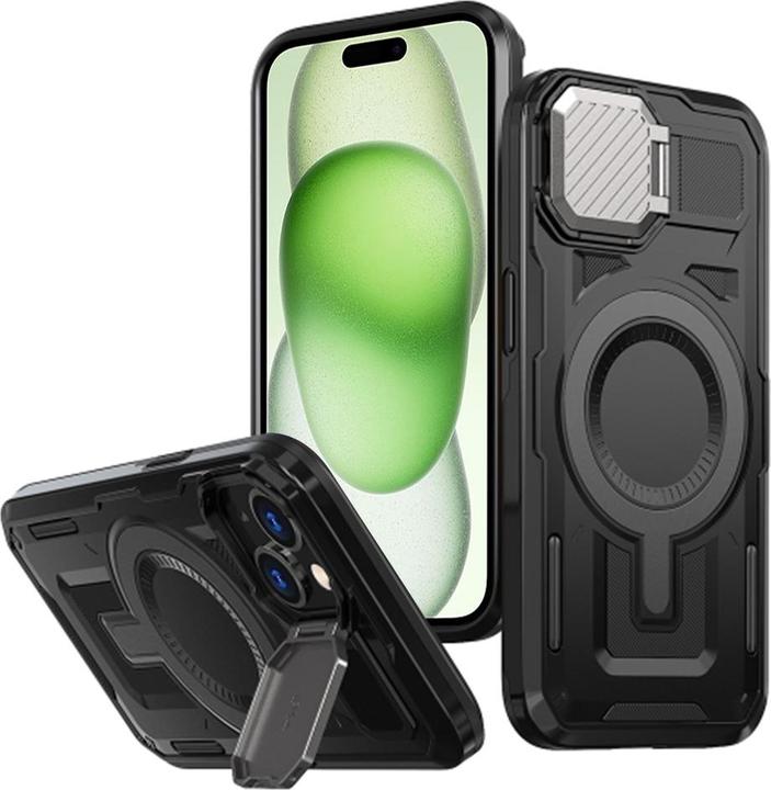 Immagine prodotto Techsuit - CamVault MagSafe - iPhone 14 Plus / iPhone 15 Plus - Black (Apple iPhone 14 Plus, Apple iPhone 15 Plus)