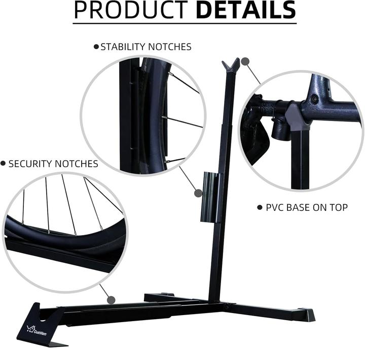 Actual product image CCLife Hochkant-Fahrradständer, höhenverstellbar