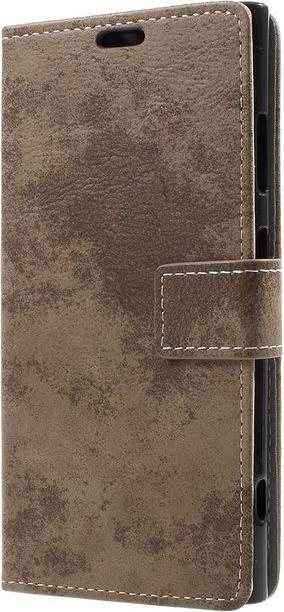 Image du produit MU Classic Couverture de livre en cuir au look vintage (Xperia XA1 Plus)
