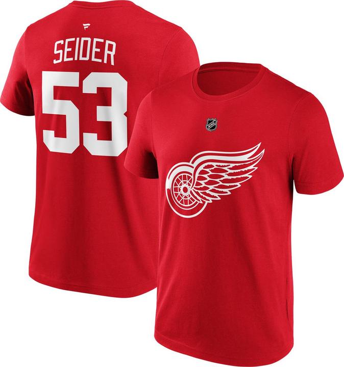 Actual product image Fanatics Detroit Red Wings N&N Graphic T-Shirt Seider 53 XL (XL)