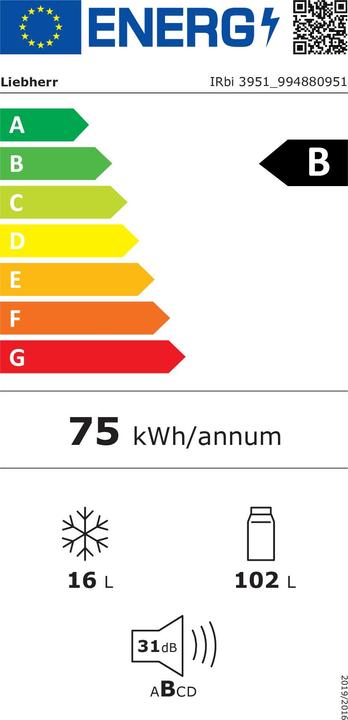 Energie-Label Liebherr IRbi3951-22 Prime EasyFresh (118 l)