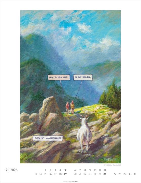 Produktbild Marunde Kalender 2026 (34 x 44 cm, Harter Einband, Deutsch)