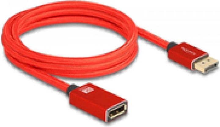 Immagine prodotto Delock Cavo di prolunga DisplayPort 8K 60 Hz 2 m rosso Metallo (2 m, DisplayPort)