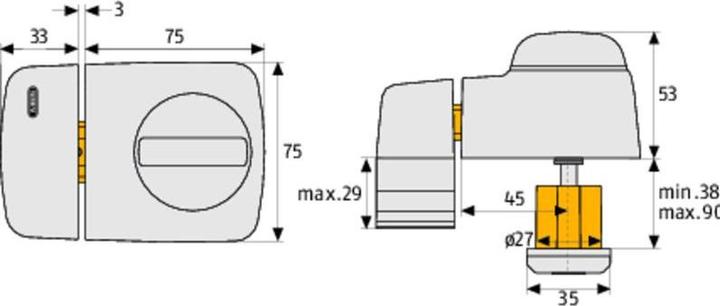 Actual product image Abus 7510 S EK