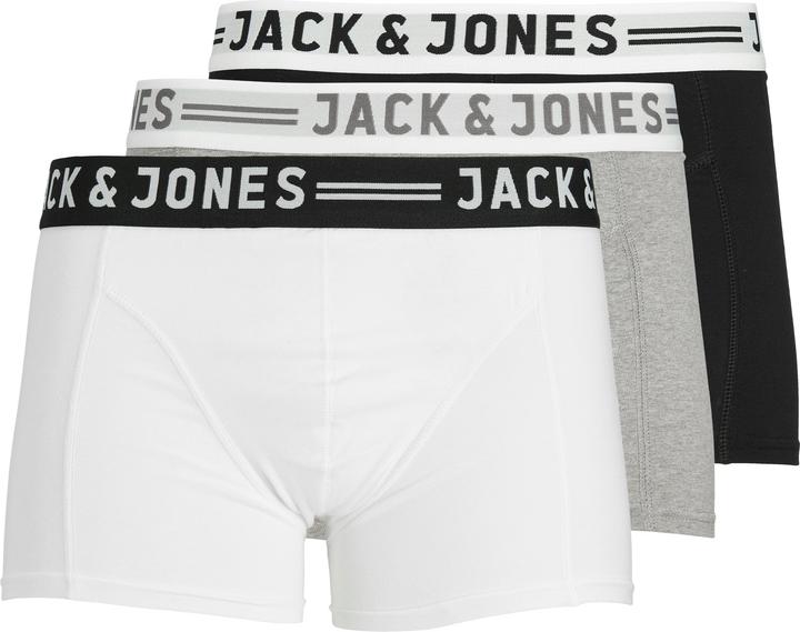 Light Grey Melange, Black, White