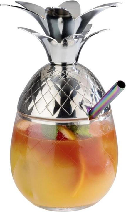Actual product image APS PINEAPPLE" glass tumbler