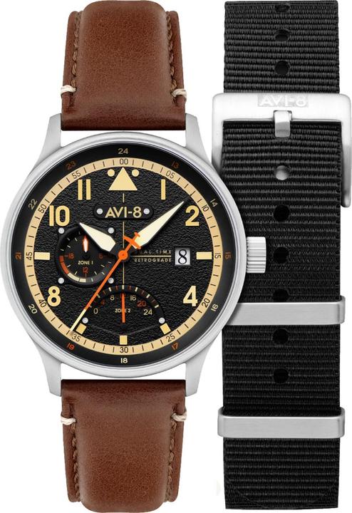 Produktbild AVI-8 AV-4101-0B Hawker Hurricane McKellar Dual Time (Fliegeruhr)