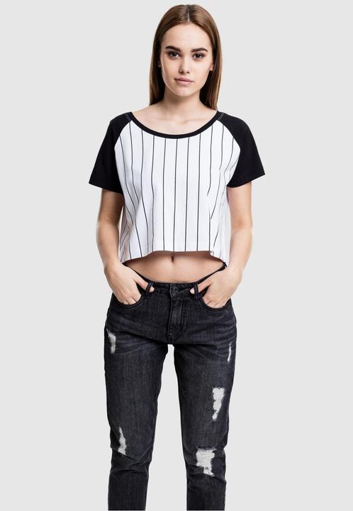 Actual product image Urban Classics Ladies Cropped Baseball Tee (M)