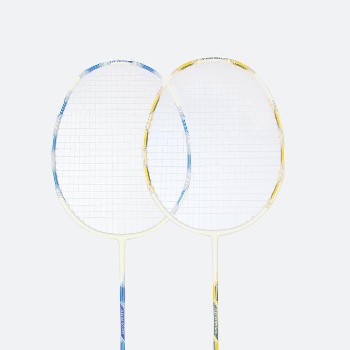 Perfly Badminton-Schlägerset Erwachsene leuchtend - BR190 Flex Set Nite blau/gelb