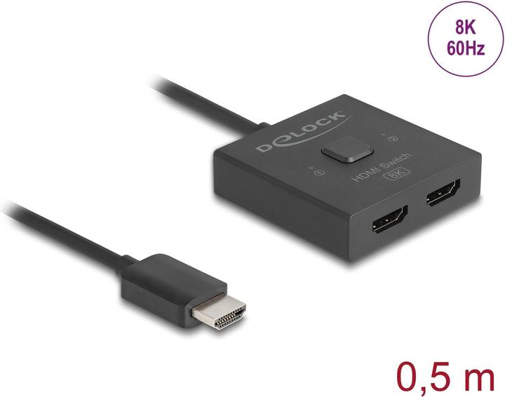 Produktbild Delock HDMI Switch 2 auf 1 bidirektional 8K
