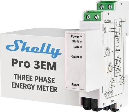 Actual product image Shelly Pro 3EM 400A