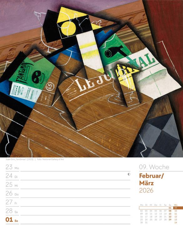 Immagine prodotto Kunstwelt - Impressionismus und Klassische Moderne - Wochenplaner Kalender 2026 (25 x 33 cm, Copertina rigida, Tedesco)