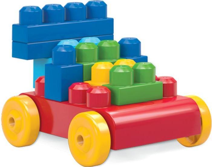 Productafbeelding Mega Bloks Bouwstenen tas kleurrijk (80 stuks)