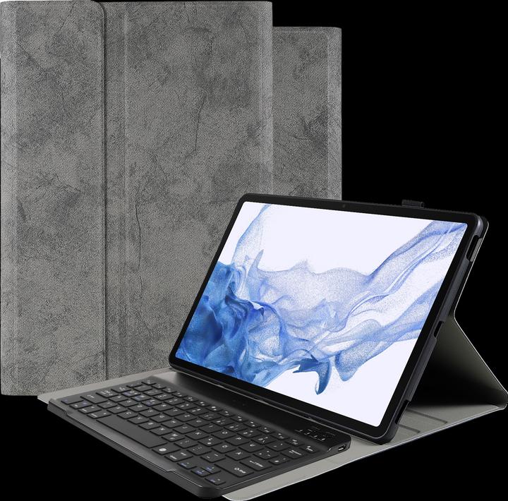 Actual product image Cazy Keyboard case compatible with Samsung Galaxy Tab S8+ - Protective case with magnetic detachable (DE, Galaxy Tab S8+)
