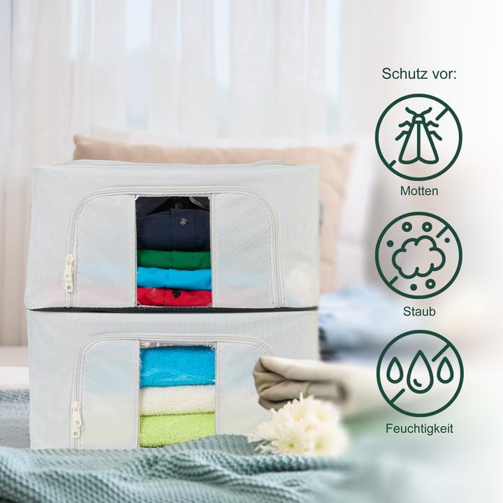 Produktbild Relaxdays 2x Aufbewahrungstasche (40 x 30 x 20 cm, 24 l)