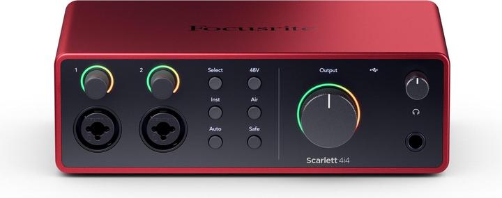 Actual product image Focusrite Scarlett 4i4 – 4th Generation (USB)
