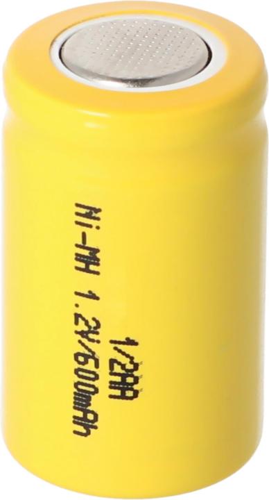 Actual product image AccuCell Akku 1/2AA (1 pcs., 600 mAh, Rechargeable battery)