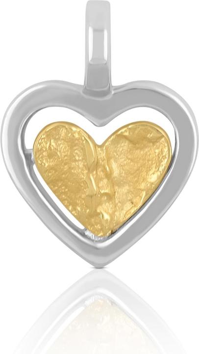 Muau Herz (750, 18K Gelbgold, Weissgold)