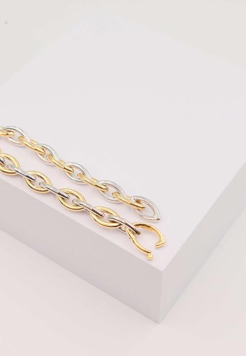 Image du produit Muau Navette (20 cm, 750, Or blanc, Or jaune 18 carats)