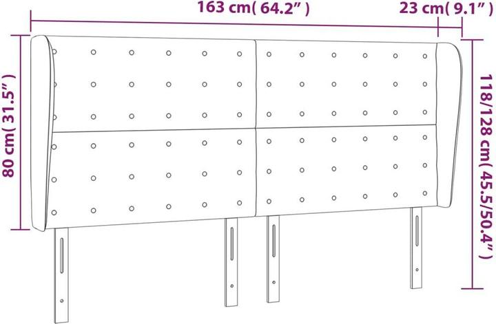 Actual product image VidaXL Zain (163 x 23 x 128 cm)