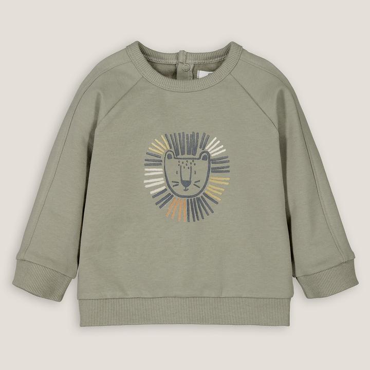 Produktbild La Redoute Collections Sweatshirt mit Rundhals und Löwenkopf (86)