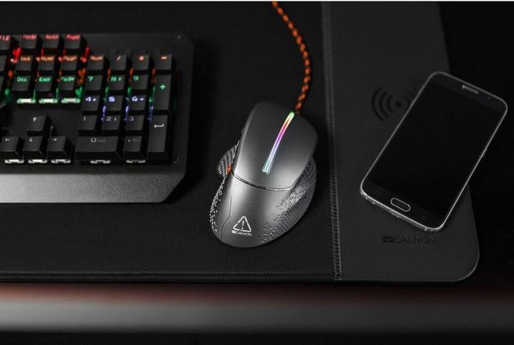 Actual product image Canyon for gaming Apstar GM-12, with backlight, 6 programmable buttons, Sunplus SPCP6651B optical se (Cable)
