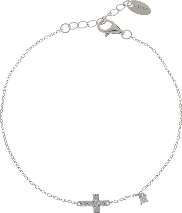 Amen Cross Armband (19 cm, Silber 925)