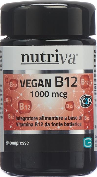 Actual product image Nutriva Vegan B12 (nouveau) cpr (60 Piece, Pills, 163 g)