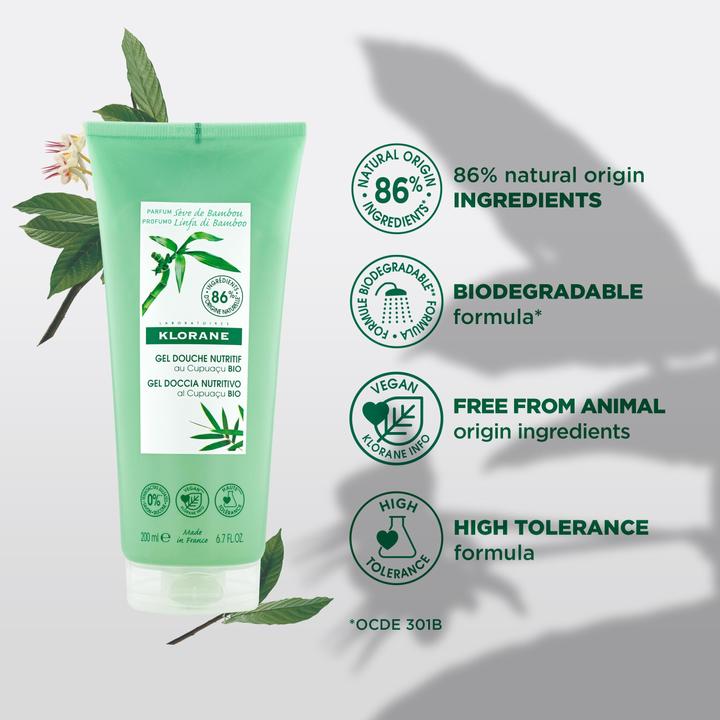 Produktbild Klorane Duschgel mit Bambussaft (200 ml)
