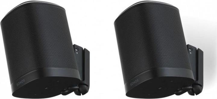 Immagine prodotto Flexson Supporto da parete per Sonos One e Play:1 (1 coppia, Installazione a parete, Perno di rotazione, Rotante, Inclinabile)