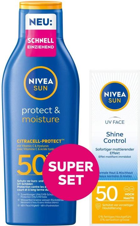 NIVEA Protect & Moisture (Sun lotion, SPF 50, 250 ml)