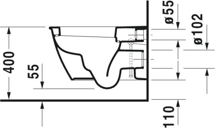 Immagine prodotto Duravit WC sospeso DARLING NEW profondo, 370x540mm bianco WG
