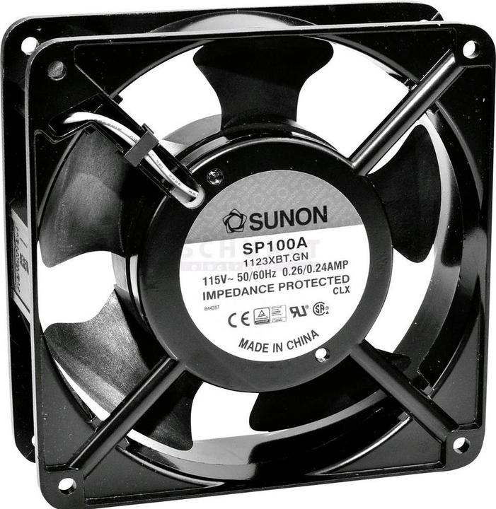 Actual product image Sunon DP203A2123LBTA24 Axial fan 230 V/AC 93.42 m³/h (L x W x H) 120 x 120 x 3 (120 mm)