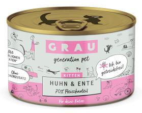 Produktbild Grau Kitten Huhn Ente (Welpe + Kitten, 1 Stk., 200 g)