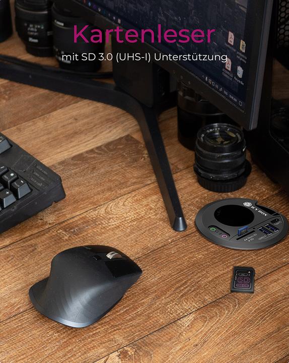 Actual product image Icy Box IB-HUB1430-CR (USB-C, 3 Ports)