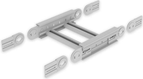 Immagine prodotto Unex 67412-04 Arco articolato verticale 85x400 in U23X RAL7035