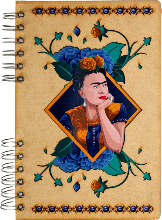 Actual product image Komoni Notebook / Frida Kahlo Elbow / lined A5 (A5, Lined, Hardcover)