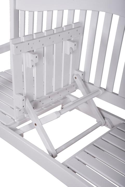 Produktbild Garden Pleasure Gartenbank Singapur 985074 weiss Holz 150,0 cm