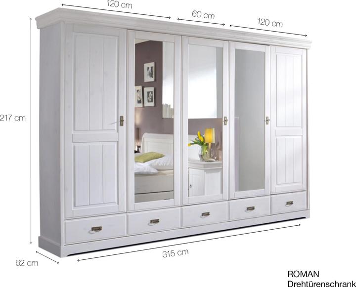 Produktbild Möbel-Eins Roman (315 x 62 x 217 cm)