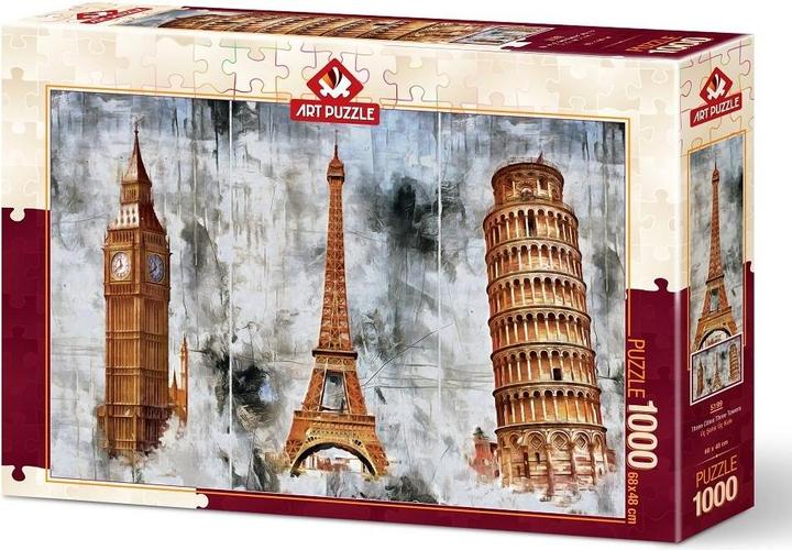 Art Puzzle Puzzle 1000 Trois villes - trois tours (1000 pièces)