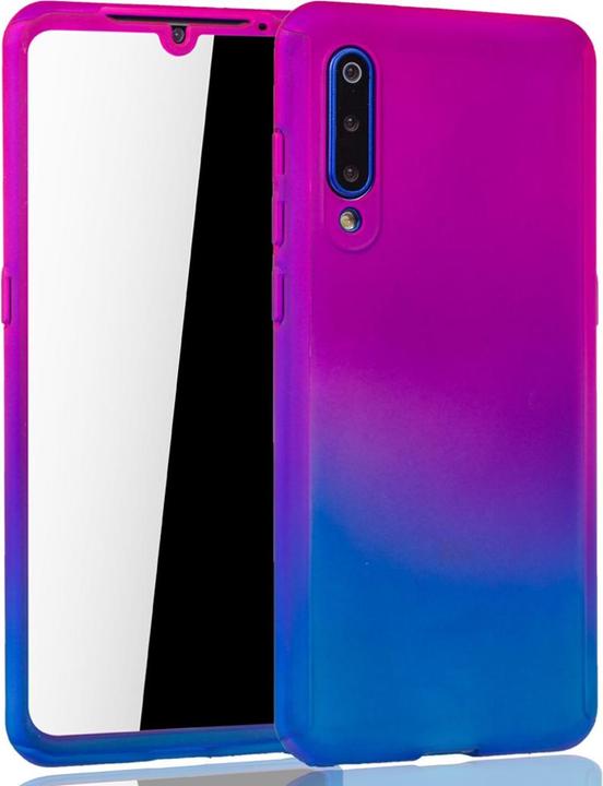 Produktbild König Design Hülle Handy Schutz für Xiaomi Mi 9 Full Case Cover Displayschutz Tasche 360 Blau (Xiaomi Mi 9)