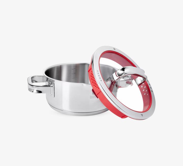 Produktbild WMF Bratentopf FUNCTION 4 Platin (24 cm, Bräter + Schmortopf, Edelstahl)
